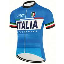 Tricou ciclism pentru bărbați, imprimat 3D, model Italia, set pantaloni scurți pentru biciclete, îmbrăcăminte sport, uscare rapidă, respirabil, dungi reflectorizante, 3 buzunare spate