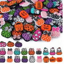 6 hạt tiêu điểm bằng silicon (Hạt tiêu điểm bằng silicon hình bí ngô Halloween), Thích hợp cho bút hạt thủ công DIY, vòng tay, mặt dây chuyền trang trí, v.v. - Nhiều màu - View 9