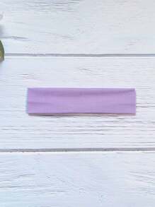 1 Peça de Faixa de Cabeça Elástica Colorida com Cores Ricas - Absorvente de Suor, Faixa de Cabeça Esportiva Elástica, Adequada para Yoga e Fitness, Várias Cores Sólidas, Tricô de Poliéster, Confortável o Ano Todo