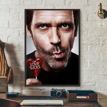 1pc Vintage Classic House MD TV Wall Art Poster Living Room Bar Cafe Bedroom Office Home Decorative Canvas Painting Optional Frame - Multicolor - View 56