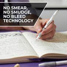 Sharpie S-Gel Pens Fashion Gel Ink Pens Pearl White Body Medium Point (0.7mm) Writing Coloring Gel Journaling Bold Jewel Color Assortment 4 Count