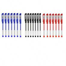 6-15pcs European Standard Neutral Pen Carbon Office Signature Pen 0.5mm Bullet Head Red Blue Black Student Stationery Back To School