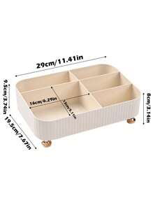 1pc Multifunctional Large Capacity Desktop Storage Box, Bedside Table Tissue Box, Air Conditioning Remote Control, Lipstick, Cosmetics Storage Box, Suitable For Organizing Household Items