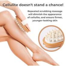Dry Brushing Body Brush Set – Natural Bristle Spa Exfoliator Kit With Face Cleansing Brush, Long Dry Brushing Body Brush For Lymphatic Drainage & Massaging Cellulite Brush For Smooth, Radiant Skin - 1 - View 5