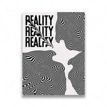 1 件斯堪的纳维亚简约墙面艺术免费心灵扭曲现实帆布海报印刷家居卧室客厅装饰礼物可选框架 - 彩色 - 查看 56