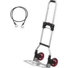 Hand Truck Aluminum Foldable Hand Cart With 6" Wheels 220 Lbs Capacity - 180lbs/Steel - View 1