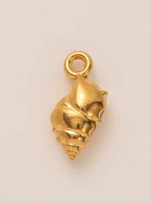 1Pc Beach Vacation Style Marine Creatures Series Mermaid Tail Goldfish Golden Dragon Fish Sea Turtle Conch Whale Octopus Crab Shaped Stainless Steel Material Pendant, DIY Necklace Bracelet Earrings Keychain Bag Chain Accessories, Electroplated 18K Gold, Waterproof And Sweat Proof, Women's Jewelry, Women's Accessories, Gifts For Wives, Mothers, Girlfriends
