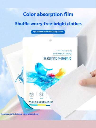 100/150/200pcs Anti Cross Dyeing Laundry Absorbent Sheet, Washing Machine Anti Cross Color Laundry Sheet, Family Pack, Thickened Mixed Washing Paper, Laundry Paper, Anti Dyeing Paper