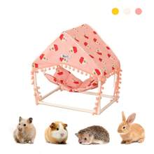 ITANDME Kleine Haustier Hängematte Zelt, Honigbusch Flugbhörnchen Zelt Vier Jahreszeiten, Hamster Eichhörnchen Hängematte Zelt, waschbare und abnehmbare Hamsternest Schlafstätte