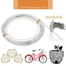1/3 rolki drutu rzemieślniczego ze stali nierdzewnej, aluminium, giętki, artystyczny sznurek koralikowy, sznurek do tworzenia biżuterii