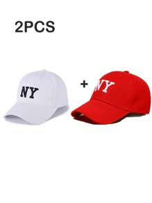 1 pezzo Cappellino da baseball casual da esterno unisex con ricamo alfabeto Y2k, protezione solare con retro in rete regolabile, perfetto per festival musicali e abbigliamento quotidiano street