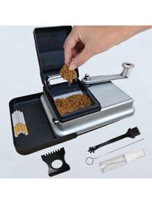 Cigarette Rolling Machine With Groove Plate, Suitable For 0.31 Inch/8.0 MM Diameter Size Cigarette Paper Tube,Manual Tobacco Rolling Machine, Portable Home Cigarette Injector,Tobacco Hand Operation Injector Roll Your Own Cigarettes Machine,
