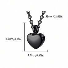 Small Heart Cremation Jewelry For Ashes Stainless Steel Memorial Urn Pendant Four-Color Heart Keepsake Jewelry For Women