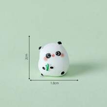 6pcs Creative Cute Panda Eating Bamboo Car Decorative Accessories