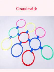 5 pièces/10 pièces/15 pièces/20 pièces Anneaux et cerceaux de marelle pour enfants, jouets d'éducation précoce. Résistants et durables, sans déformation. Jeux sportifs intérieurs/extérieurs, activités interactives parent-enfant pour améliorer l'équilibre corporel et les compétences de coordination motrice des enfants. Aides pédagogiques pour l'éducation physique (couleurs aléatoires) - Multicolore - Voir 11