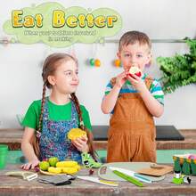 LIMIROLER 15Pcs Kids Knife Set For Real Cooking Montessori Kitchen Tools Kids Kitchen Knife Set Knife Cutting Board For Boys Girls Christmas Children's Day Birthday Gift - Multicolor - View 7
