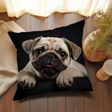 Bezaubernder Labrador-Muster Kissenbezug, mit Reißverschluss, Landhausstil, 100% Pfirsichhaut-Polyester, maschinenwaschbar - ideal für Sofa & Schlafzimmerdekoration, ohne Kissen, Hundehauskissen