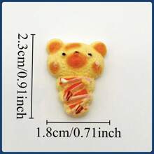 5pcs Miniature Food Toy Cartoon Bread Decor Magnetic Stickers, Realistic Simulation Food Stickers, Creative Fridge Magnets, Cute Decorative Accessories For Office Desk, Kitchen, Whiteboard, Storage Cabinet, Valentine's Gift