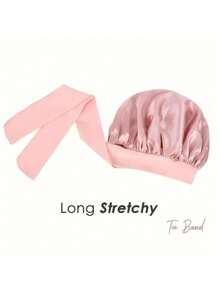 1pc Luxurious Satin & Silk Bonnet For Sleeping - Adjustable Comfort Fit With Tie Band - Unisex Night Hair Protection For Men & Women Home Bathroom Decor Summer Bonnet Queen Silk Bonnet Satin Bonnet Hair Bonnet For Sleeping Braid Bonnet Adjustable Bonnet Tie Bonnet Night Cap Sleep Bonnet For Women Curly Hair Travel Essentials Travel Accessories Vacation Holiday Back To School