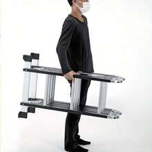 3.5M 12 IN 1 Excel Aluminium Combination Step Ladder Foldable Multi-Purpose - Black - View 10
