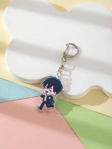 1 件亚克力可爱卡通情侣外星人舞台与伊万提尔卡通人物风格主题钥匙扣吊坠背包装饰/包包配件/书包配件/钱包吊坠/朋友礼物汽车配件包饰背包适合学校哥特 Y2k