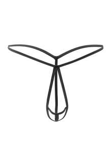 1pc Men's Sexy Lingerie, Hollowed Out Thong, Men's Perspective Revealing Sexy T-Pants