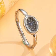 1pc New Fashionable Bracelet Watch For Women,Retro Luxury Simple Elegance Quartz Watch Suitable For Daily Wear, Work, And As A Gift For Ladies Or Students.