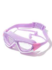 Children's Swimming Goggles With Silicone Swimming Cap And Storage Bag With Nose Clip, 3-12 Years Old Children's Swimming Goggles Cap Set, Anti-Fog And Anti-Ultraviolet, Suitable For Boys And Girls