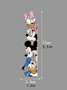 Disney Disney Mickey And Minnie Fun Wall Stickers, Window Decoration, Room Wall Decoration, Suitable For Entrance Door, Bathroom, Kitchen Creative Stickers, Theme Party Supplies, Best Gift For Family Members, Home Office Decoration