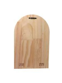 1 pieza Estante de pared en forma de puerta de madera maciza para macetas, artesanía de madera para decoración del hogar y la sala de estar