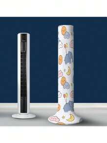 1 pièce Housse de protection ronde de luxe pour ventilateur anti-poussière. Abat-jour universel de ventilateur en soie de lait élastique pour housse de canapé
