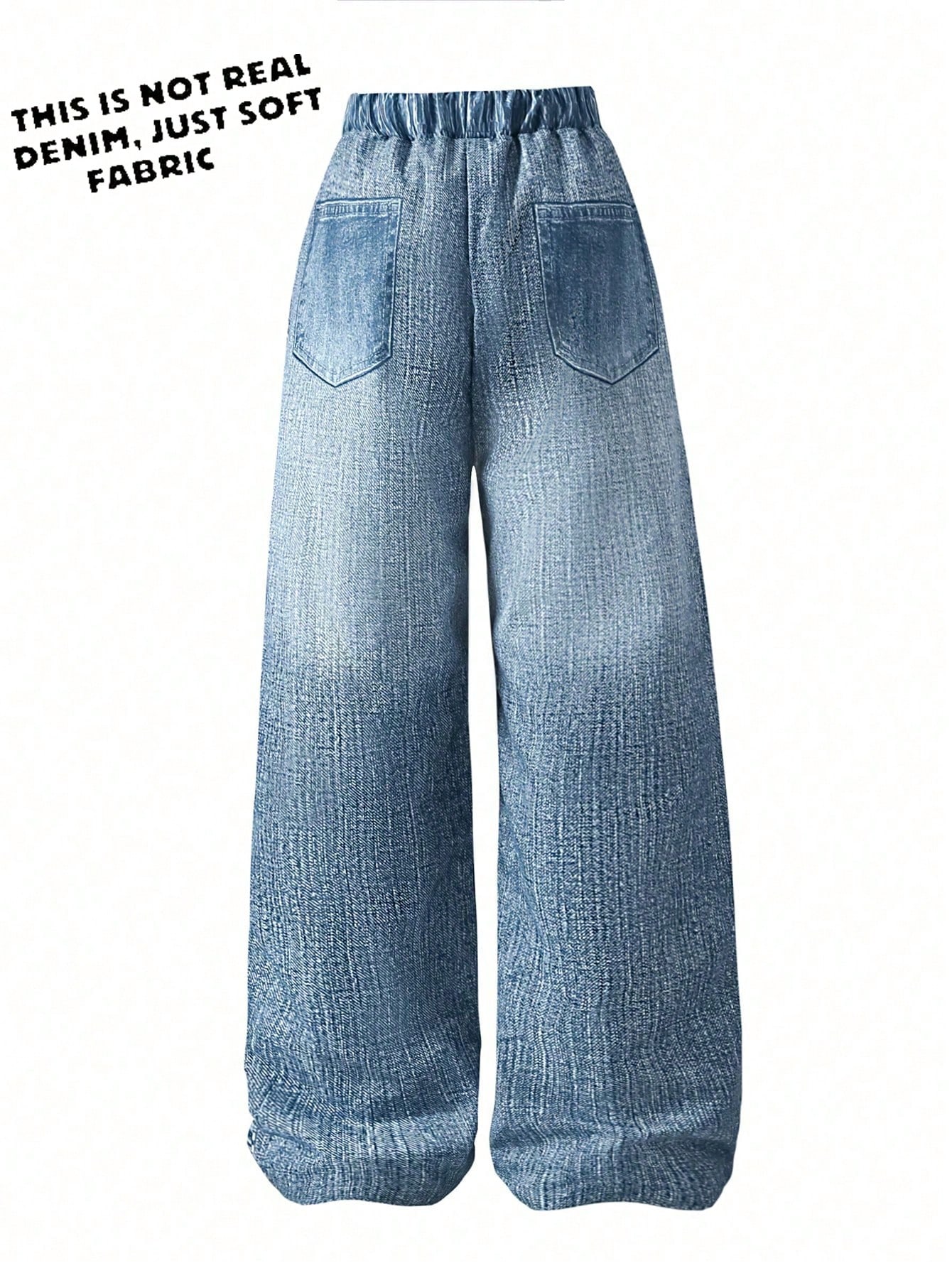 بنطلون كاجوال بطول الساق للفتيات تين، مطبوع بطبعة...