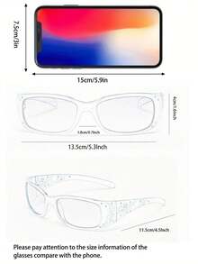 2pcs Y2K Floral Embossed Mini Square Fashion Eyeglasses, Suitable For Daily Wear & Parties For Summer Beach Vacation,Outdoor,Travel - 2-pack (black + Red) - View 5