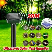 1/2/4 pièces Répulsif à ultrasons solaire contre les rats, répulsif à vibration contre les serpents. Convient pour la pelouse, le jardin, la cour et le contrôle des nuisibles à la ferme