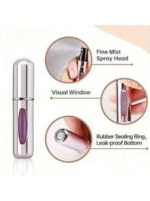 1/3/5/10/15pcs Portable Perfume Travel Refillable Bottle, 5ml Travel Size Atomizer Dispenser, Pocket Purse Perfume On The Go Container, Spray Bottles For Traveling