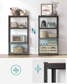 Storage Rack - Brown+Black - View 3