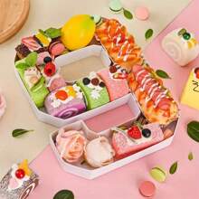 High-Quality And Durable Material, Wear-Resistant And Anti-Collision, Strong Bearing Capacity And Super Durability! Unique And Creative Design With Great Visual Appeal. Compartment Structure For Flexible Arrangement, Easily Create Personalized Food Platters To Enhance The Party Atmosphere!