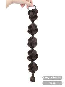 Ponytail Bubble Braid Wig, Natural Braids Girly Fishtail Braid Hair Extension - Multicolor - View 16