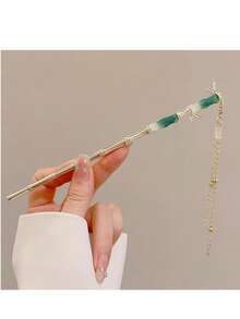 BUCICE 手工中国风发饰 浪漫珐琅花朵流苏发夹 合金饰品发卡 女士发夹 秋季发饰 女士发饰 美发工具 美发用品 美发配件 礼物 美容配件 礼品 旅行 女士礼物 美发用品 圣诞礼物