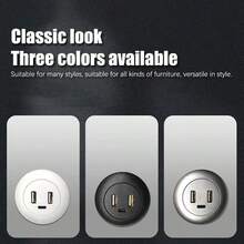 Hub USB de escritorio integrado multifuncional, cargador Tipo-C, cable USB, compatible con Apple 16/15/14 Pro, teléfonos - Multicolor - Ver 6