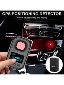 Invisible Camera Detector, Anti-Theft GPS Tracker, Remote Magnetic And Infrared Sensor, Adjustable Sensitivity With Vibration Alerts - Battery & USB Powered For Home And Vehicle Security, Remote Accessory|Sleek Black|Easy Setup System