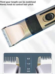 可充电电动理发器，适用于人类和宠物，可拆卸毛发和胡须剃须刀