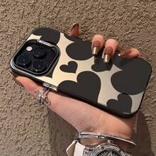 ¡Consigue una nueva funda para tu teléfono! Funda para Teléfono - Una Funda Chic y Premium con Diseño de Corazón, Compatible con los Modelos de  16, 15, 14, 13, 12, 11, XR y XS Max. Resiste la suciedad, es de moda y sirve como una excelente opción de regalo. ¡Consigue una nueva funda para tu teléfono! - 1 pieza - Ver 2