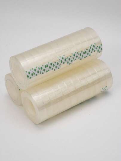 24 Rolls Transparent Stationery Tape, Small Size Tape, Floral Pattern Tape. This Is An Office And Student Stationery Tape, Suitable For Office And School Use.