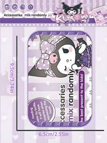 Sanrio 1 pieza Muñeca llavero de la cápsula sorpresa Kuromi, ornamento de muñeca colgante de bola sorpresa, figuras de dibujos animados lindas, bola sorpresa de cápsula de diversión de demolición, modelo de caja misteriosa de personaje de anime lindo, decoración de escritorio, decoración de automóvil, accesorios de cordón de personaje llavero, regalo de Navidad, regalo de cumpleaños
