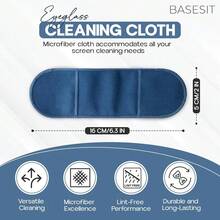 Eye Glasses Cleaner Wipes,  Eyeglass Cleaner Cloth 4 Pack, Lens Cleaner, Anti-Scratch, Screen Cleaning Cloth, Eyeglass Cleaning Cloth, Lens Cloth, Eye Glasses Cleaner Cloth (Rose/Green) - Blue/Gray - View 3