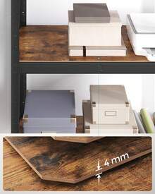 Storage Rack - Brown+Black - View 5