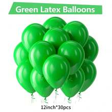 Green Balloon Latex Party Balloon 5/10/12/18 Inches -10/30/50/70/90pcs Round Helium Green Balloon Suitable For Green Jungle Animal Theme Birthday Shower Christmas Party Decoration