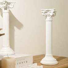 Resin Greek Ruin Temple Statue, European Roman Column Architecture Decor, Suitable For Indoor/Outdoor Use, Photography Prop, Home Decor - White - View 8