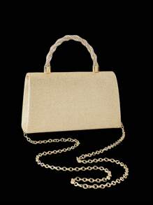 Bolso de mano de mujer nuevo brillante con strass, elegante bolso de fiesta, fashionable bolso de novia con lazo, juego de 3 piezas con strass brillantes: collar colgante de strass lujoso y exquisito, aretes, pulsera. Combinable con vestido de noche de lentejuelas, vestido de novia, vestido de fiesta. Adecuado para boda, cena, fiesta, baile.